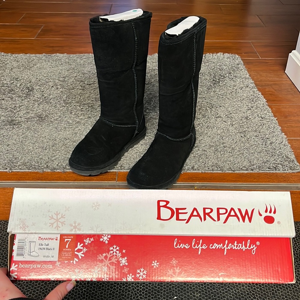 Black/Tall BearPaw Boots